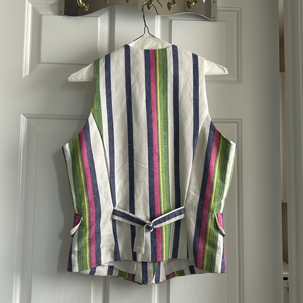 Vintage linen vest - Picture 2 of 3